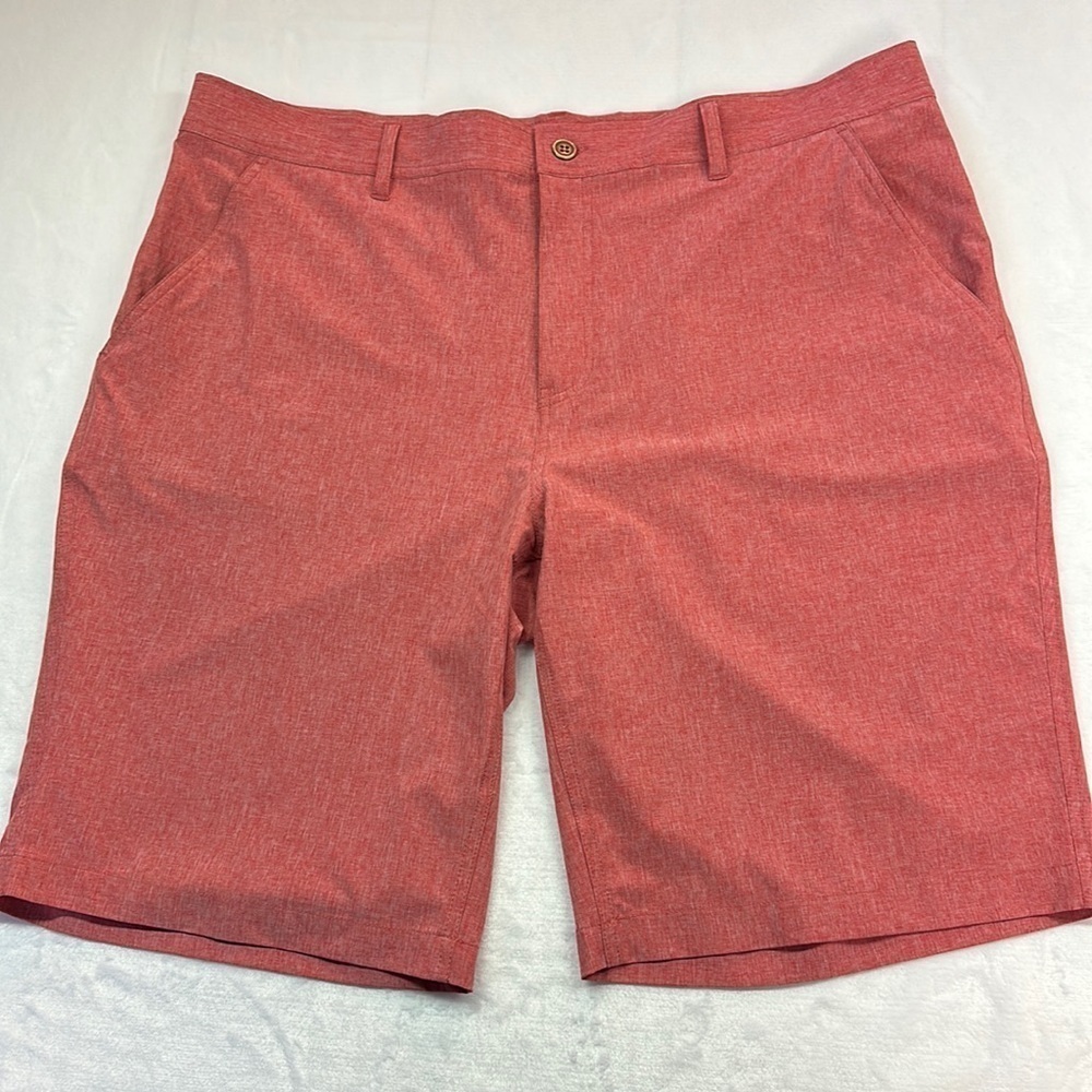 Cool Keep Mens Stretch Performance Orangey/Rust Golf or Dress Shorts Size 40